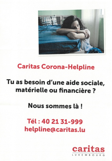 Caritas CORONA-HELPLINE - News